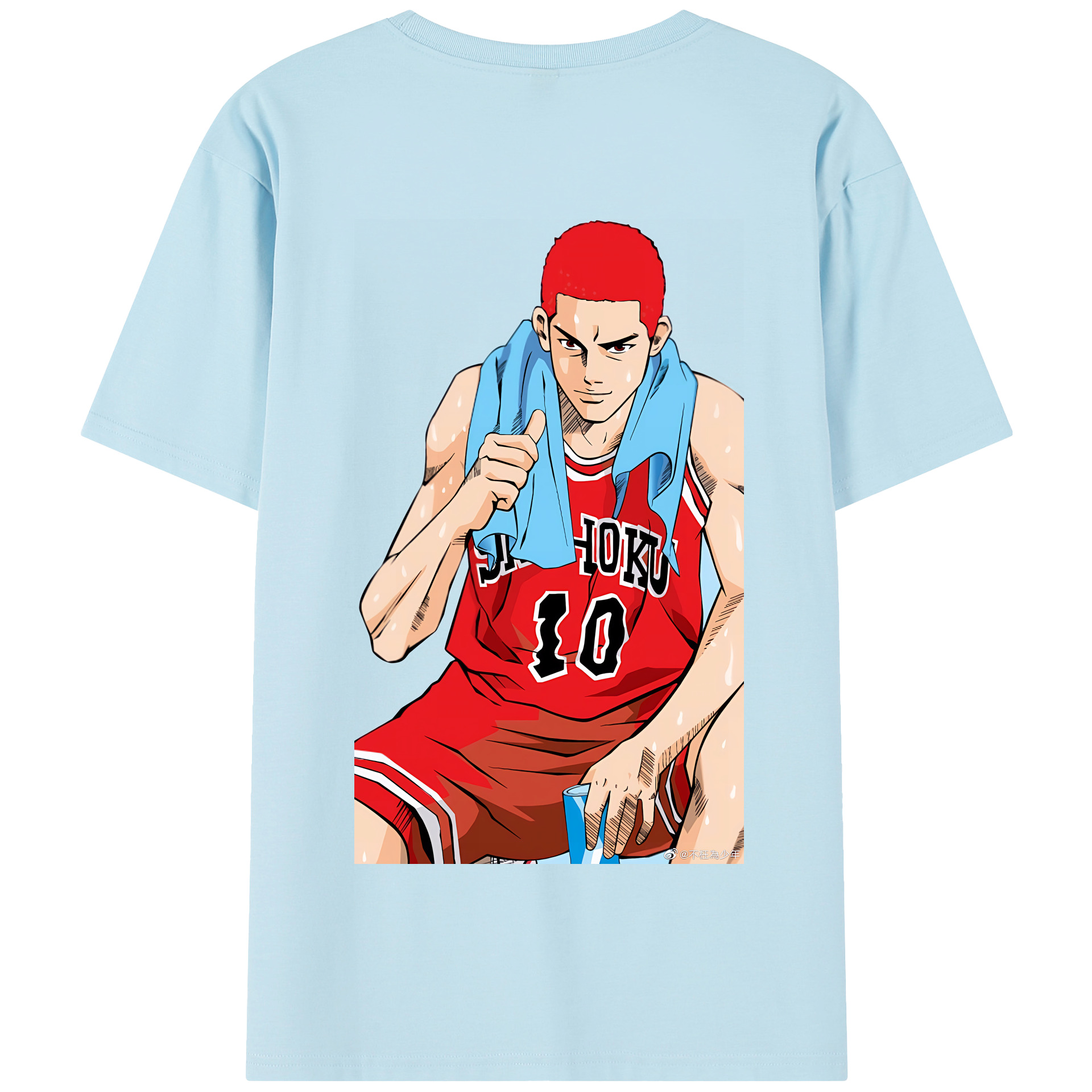 SLAM DUNK／スラムダンク 綿100％半袖Tシャツ（背面プリント）